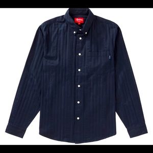 Supreme Jacquard striped Twill shirt. New never worn